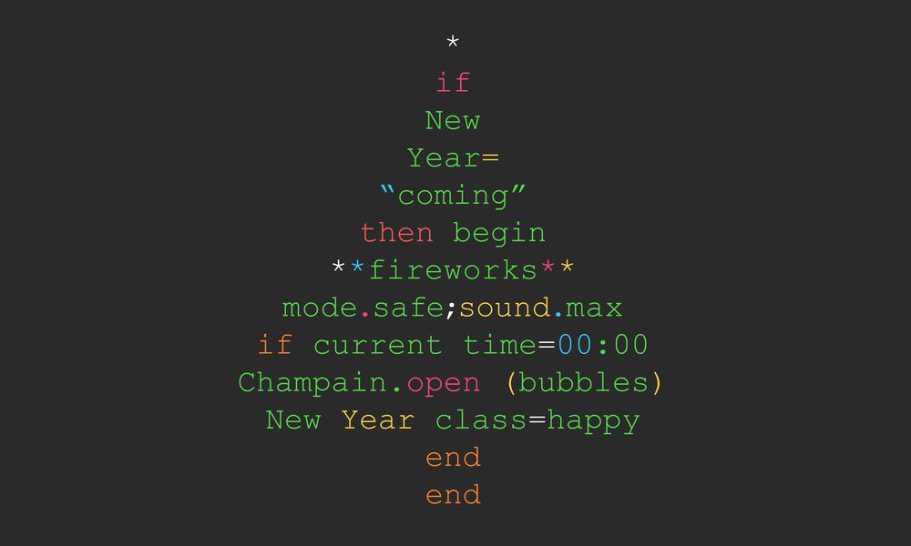 christmas tree in code